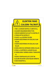 ELEKTRİK PANO ÇALIŞMA TALİMATI TLM 046 ELEKTRİK PANO ÇALIŞMA TALİMATI TLM 046