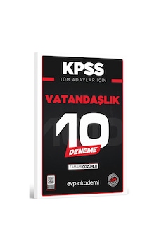 Kpss Tüm Adaylar İçin Vatandaşlık 10 Deneme Tamamı Çözümlü Evp Akademi Kpss Tüm Adaylar İçin Vatandaşlık 10 Deneme Tamamı Çözümlü Evp Akademi
