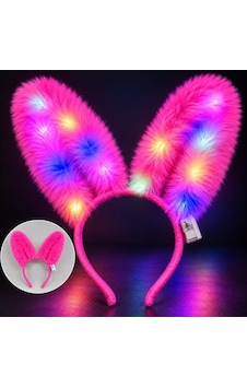 3 Modlu Led Işıklı Peluş Tavşan Kulağı Fuşya Renk 3+ Yaş 3 Modlu Led Işıklı Peluş Tavşan Kulağı Fuşya Renk 3+ Yaş