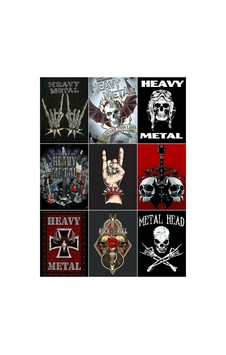 Heavy Metal Çoklu Sticker Seti Heavy Metal Çoklu Sticker Seti
