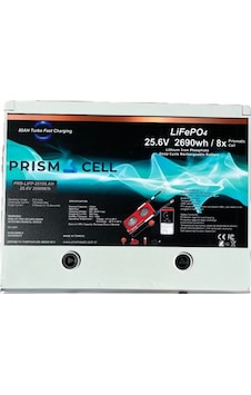 Prismacell 25.6 105ah 105a 105 Amper Lifepo4 Akü Abs Kasa 24v 100 Amper Lityum Batarya Solar Akü