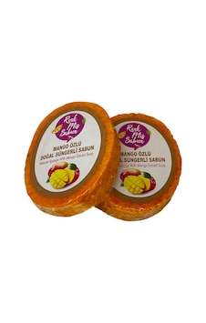 Renk Mis Sabun Mango Özlü Doğal Süngerli Katı Sabun 1 Adet