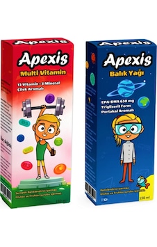 Apexis Multi Vitamin Şurup 150 Ml Balık Yağı 150