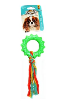 Doglife İpli Tırtıklı Halka 20 CM Küçük Irk ve Yavru Köpek Oyuncağı Doglife İpli Tırtıklı Halka 20 CM Küçük Irk ve Yavru Köpek Oyuncağı