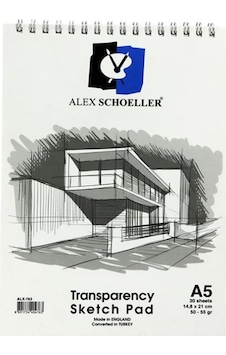 Alex Schoeller Spiralli Eskiz Blok A5 – 30 Yaprak 50-55gr Alex Schoeller Spiralli Eskiz Blok A5 – 30 Yaprak 50-55gr