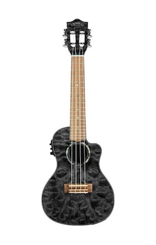 Lanikai Qm-Bkcec Quilted Maple Concert Elektro Ukulele Lanikai Qm-Bkcec Quilted Maple Concert Elektro Ukulele