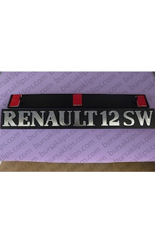 Renault R12 Sw Toros Bagaj Yazi (Krom Kaplama) (1 Adet) 484689516 Renault R12 Sw Toros Bagaj Yazi (Krom Kaplama) (1 Adet) 484689516