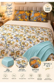 Slc Home %100 Pamuk Şık Tasarım Çift Kişilik Nevresim Takımı 4 Parça Çiçek Desenli Çok Renkli - 938606467 Çok Renkli Slc Home %100 Pamuk Şık Tasarım Çift Kişilik Nevresim Takımı 4 Parça Çiçek Desenli Çok Renkli - 938606467 Çok Renkli