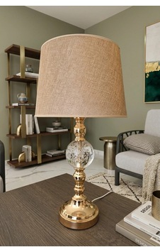 Tekli Gold Masa Lambası Modern Salon Abajur Altın Tekli Gold Masa Lambası Modern Salon Abajur Altın