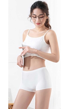 Elit Kadın Dikişsiz Görünmez İz Yapmaz Mini Şort Boxer Beyaz Elit Kadın Dikişsiz Görünmez İz Yapmaz Mini Şort Boxer Beyaz