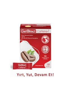 Caffeine+ Kafein, Taurin Ve Vitamin B Kompleksi 20 Saşe Gün Boyu Enerji, Susuz Kullanım Diğer Caffeine+ Kafein, Taurin Ve Vitamin B Kompleksi 20 Saşe Gün Boyu Enerji, Susuz Kullanım Diğer