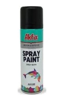 Akfix Sprey Boya Mat Siyah Ral 9005 400 Ml 0,15 L