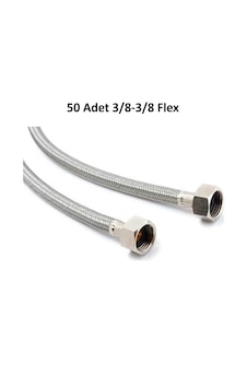 50 Adet Toptan 3-8 3-8 Fleks Flex Klozet Bağlantı Hortumu
