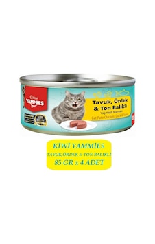 Kiwi Kcm-50393 Tavuk-ördek-ton Balıklıi Kedi Kon. 4 Adet X 85gr Kiwi Kcm-50393 Tavuk-ördek-ton Balıklıi Kedi Kon. 4 Adet X 85gr