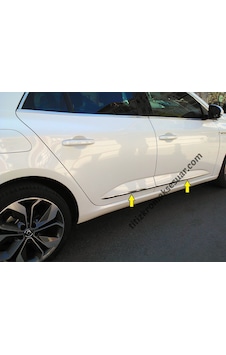Renault Megane 4 Sedan Krom Yan Kapı Çıtası Aksesuarı 4 Parça Renault Megane 4 Sedan Krom Yan Kapı Çıtası Aksesuarı 4 Parça
