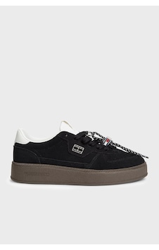 Tommy Jeans Logolu Süet Deri Sneaker Ayakkabı Kadın Ayakkabı En0en03122 Bds Siyah Tommy Jeans Logolu Süet Deri Sneaker Ayakkabı Kadın Ayakkabı En0en03122 Bds Siyah