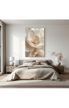 Beyaz Soft Çiçek Cam Tablo Dikey, 3d Detaylı Duvar Dekoru Temperli Cam Tablo Beyaz Soft Çiçek Cam Tablo Dikey, 3d Detaylı Duvar Dekoru Temperli Cam Tablo