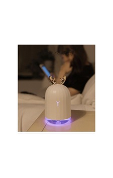 Mini Hava Nemlendirici Aromaterapi Led Işıklı Buhar Makinesi 220ml Geyikli Beyaz Mini Hava Nemlendirici Aromaterapi Led Işıklı Buhar Makinesi 220ml Geyikli Beyaz