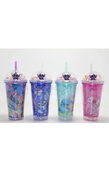 Sevimli Stitch Işıklı Pipetli Pullu Suluk & Bardak 400 Ml Alk4704 Çok Renkli Sevimli Stitch Işıklı Pipetli Pullu Suluk & Bardak 400 Ml Alk4704 Çok Renkli