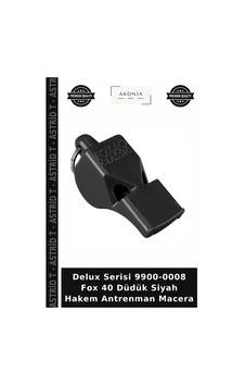 Delux Serisi 9900-0008 Fox 40 Düdük Siyah Hakem Antrenman Macera Delux Serisi 9900-0008 Fox 40 Düdük Siyah Hakem Antrenman Macera