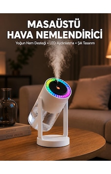 Araç Ve Ev İçin Hava Nemlendirici Projektörlü Sessiz Buhar Yeni Nesil Çok Renkli Araç Ve Ev İçin Hava Nemlendirici Projektörlü Sessiz Buhar Yeni Nesil Çok Renkli