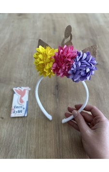Unicorn Kız Çocuk Tacı Çok Renkli Unicorn Kız Çocuk Tacı Çok Renkli