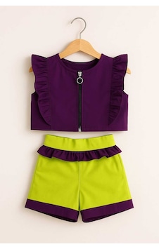 My Kids Wear Kız Çocuk Fermuar Ve Fırfır Detaylı Alt Üst Takım 9-12 Yaş 11926 Mor My Kids Wear Kız Çocuk Fermuar Ve Fırfır Detaylı Alt Üst Takım 9-12 Yaş 11926 Mor