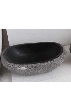 Bazalt Siyah Dışı Mucartalı Elips Lavabo Bazalt Siyah Dışı Mucartalı Elips Lavabo