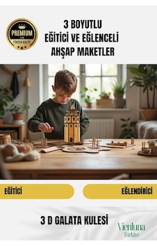 Yeni Sezon Eğitici Öğretici 3 Boyut Ahşap Zeka Geliştirici Boyanabilir Oyun Maket Galata Kulesi Yeni Sezon Eğitici Öğretici 3 Boyut Ahşap Zeka Geliştirici Boyanabilir Oyun Maket Galata Kulesi