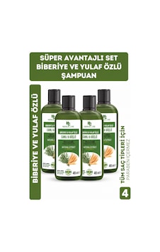 Biberiye & Yulaf Özlü Şampuan, Saç Dökülmesine Karşı Yardımcı 485 Ml 4lü Set Biberiye & Yulaf Özlü Şampuan, Saç Dökülmesine Karşı Yardımcı 485 Ml 4lü Set