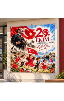 29 Ekim Cumhuriyet Bayramı 160x160 Cm Vinil Afiş 03 Tüm Yaşlar 29 Ekim Cumhuriyet Bayramı 160x160 Cm Vinil Afiş 03 Tüm Yaşlar