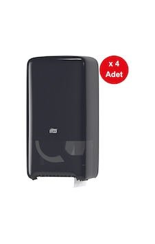Tork Çiftli Tuvalet Kâğıdı Dispenseri Siyah X 4 Adet 557508 Siyah Tork Çiftli Tuvalet Kâğıdı Dispenseri Siyah X 4 Adet 557508 Siyah