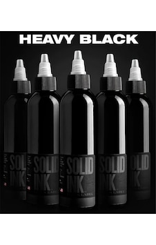 Solid Ink - Black Label Heavy Black - 4oz/120ml