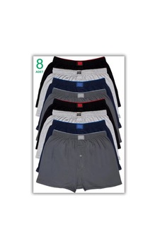 Trendybee Tutku 8 Li Erkek Boxer Siyah Renk Pamuklu Rahat Önden Düğmeli Karışık Karışık Trendybee Tutku 8 Li Erkek Boxer Siyah Renk Pamuklu Rahat Önden Düğmeli Karışık Karışık