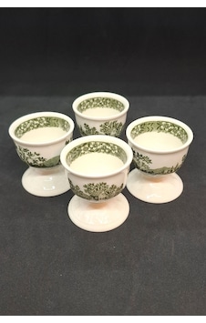 Yeşil Rusticana Porselen 4 Adet Vintage Yumurtalık Yeşil Rusticana Porselen 4 Adet Vintage Yumurtalık
