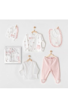 Andywawa 5'li Bebek Hastane Çıkış Seti Ac25960 Pembe Andywawa 5'li Bebek Hastane Çıkış Seti Ac25960 Pembe