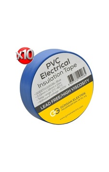 Mavi Elektrik İzolasyon Bandı - 10 Adet 0,13 Mm Kalınlık 18 Mm Genişlik Mavi Elektrik İzolasyon Bandı - 10 Adet 0,13 Mm Kalınlık 18 Mm Genişlik