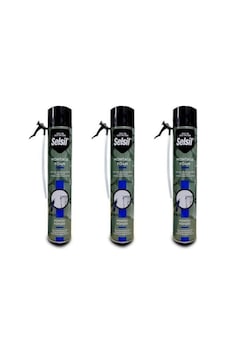 Montaj Köpüğü Dolgu Köpüğü 750ml-600gr Kapı Boşluklarına Çatı Boşluklarına Dolgu Köpük 3 Adet