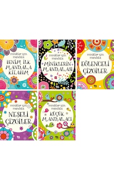 Minikler İçin Mandala Okul Öncesi Eğitim İçin Bire Bir 5 Kitap Mandala Seti Minikler İçin Mandala Okul Öncesi Eğitim İçin Bire Bir 5 Kitap Mandala Seti