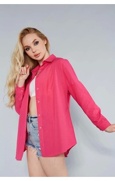 Meecy Kadın Koyu Pembe Oversize Uzun Basic Gömlek Koyu Pembe Koyu Pembe Meecy Kadın Koyu Pembe Oversize Uzun Basic Gömlek Koyu Pembe Koyu Pembe