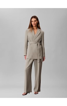 Calvin Klein Casual Twıll Belted, Pez, 6 Bej Kadın Ceket Calvin Klein Casual Twıll Belted, Pez, 6 Bej Kadın Ceket