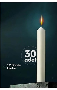Klasik Mum 30 Adet - Kokusuz Mum 721865 Çok Renkli Klasik Mum 30 Adet - Kokusuz Mum 721865 Çok Renkli