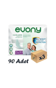 Evony 6 Damla Belbantlı Yetişkin Hasta Bezi XL 3 x 90'Lı Evony 6 Damla Belbantlı Yetişkin Hasta Bezi XL 3 x 90'Lı