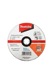 Makita İnox Kesme Taşı-bombeli 230x2 Mm Maad-18845 Makita İnox Kesme Taşı-bombeli 230x2 Mm Maad-18845