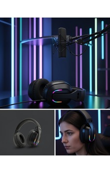 Kablosuz Oyuncu Kulaklığı Rgb Işıklı Uczzzpgb500bluetoothoyuncukulaklığı-2 Kablosuz Oyuncu Kulaklığı Rgb Işıklı Uczzzpgb500bluetoothoyuncukulaklığı-2