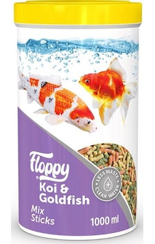 Floppy Koi Goldfish Mix Stick Japon Balık Yemi 1 L Floppy Koi Goldfish Mix Stick Japon Balık Yemi 1 L