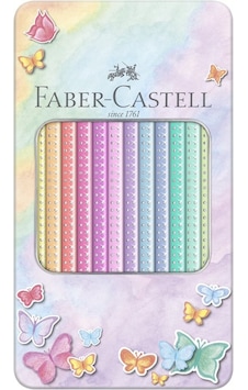 Faber-Castell Parlak Pastel Renkli 12'li Boya Kalemi