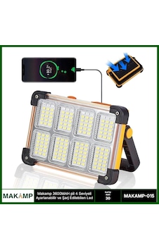 3600mah Pil 4 Kademeli Solarlı Led
