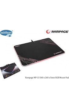 Rampage Mp-13 Aura 360X260X5Mm Gaming Rgb Mouse Pad