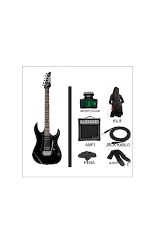 Ibanez Grx20 Bkn Elektro Gitar Set 2 Ibanez Grx20 Bkn Elektro Gitar Set 2